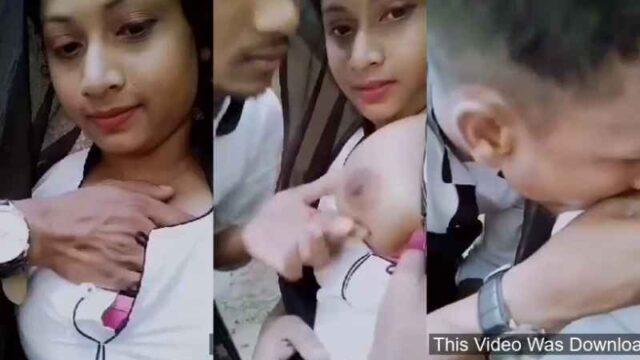 Bangladeshi viral MMS sexy college girl boobs sucking by boyfriend